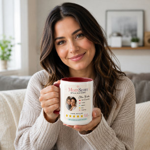 Colourful Search Style Mum Photo Tribute Mug