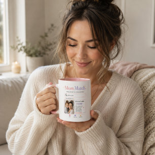 Colourful Search Style Mum Photo Tribute Mug