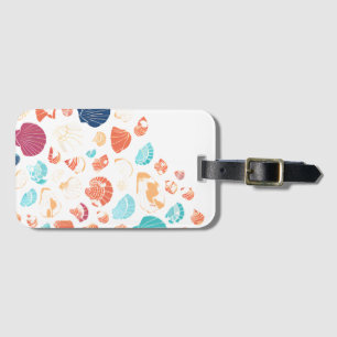 Colourful Seashells Luggage Tag