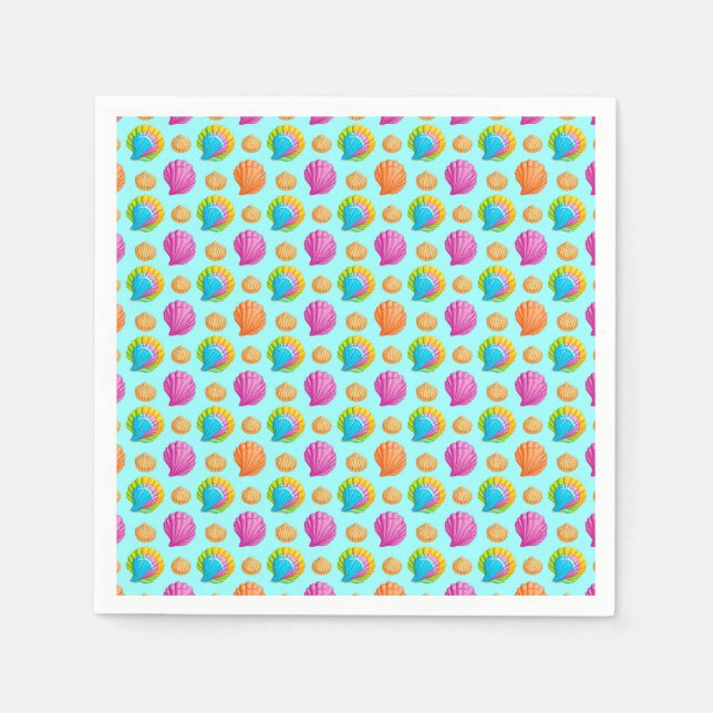 Colourful Seashells  Napkin (Front)
