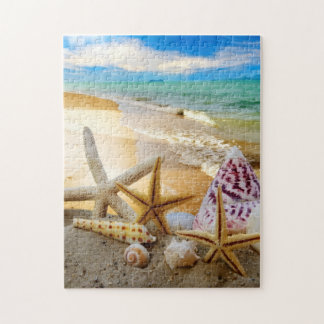 Colourful Seashells on the beach 252 piece puzzle