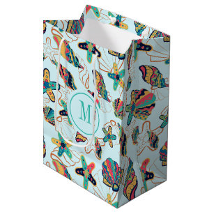 Colourful seashells pattern medium gift bag