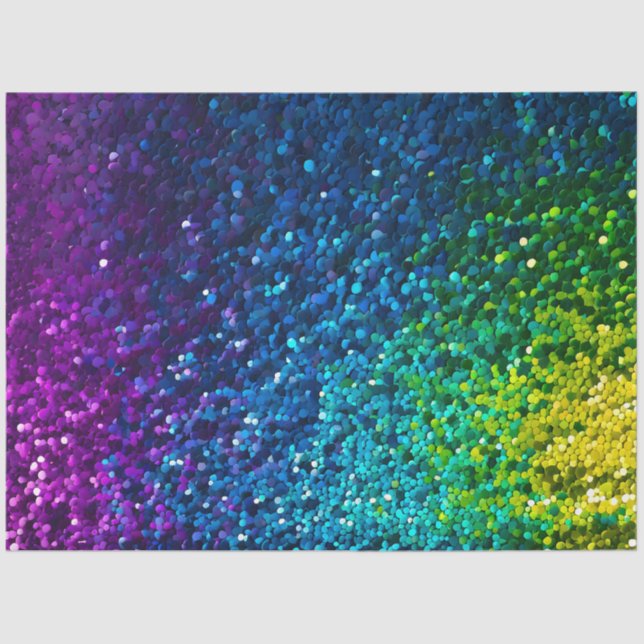 Colourful Sequin Art Tissue Paper (Front)