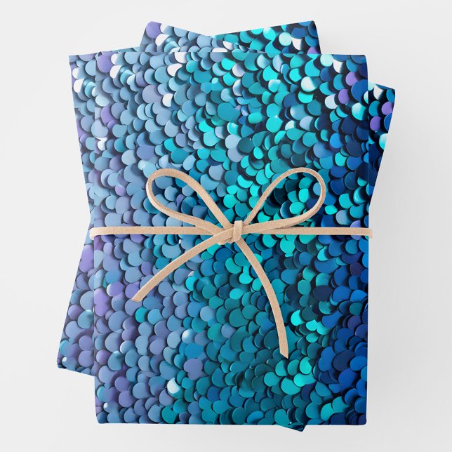 Colourful Sequin Art Wrapping Paper Sheets (Creator Uploaded)
