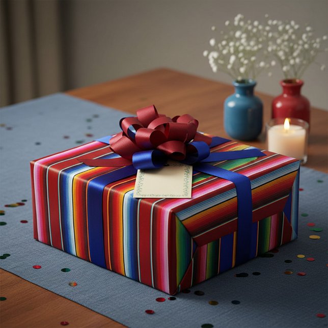 Colourful serape stripes wrapping paper (Creator Uploaded)
