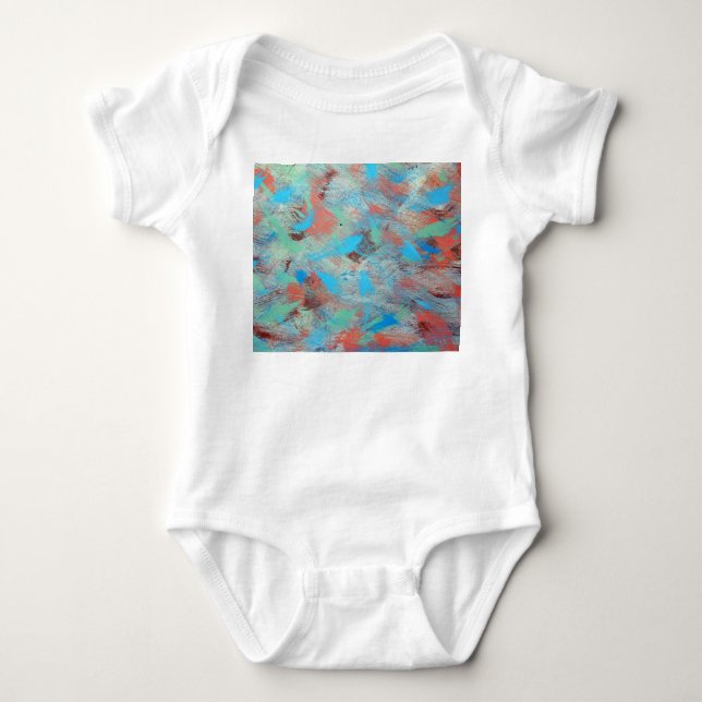 Colourful series: abstract background texture. baby bodysuit (Front)