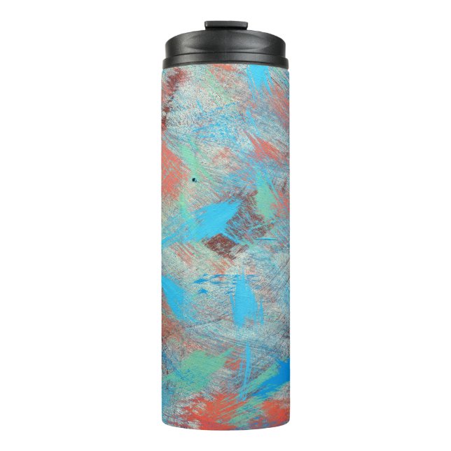 Colourful series: abstract background texture. thermal tumbler (Front)