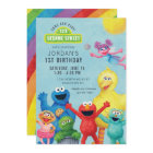 Colourful Sesame Street Illustration Birthday Part