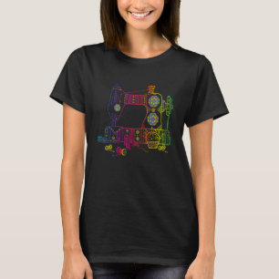 Colourful Sewing Machine - Quilter Quilting Seamst T-Shirt