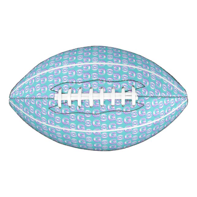 Colourful SG Girls Pink Pattern Kid's Football American Football (Front)