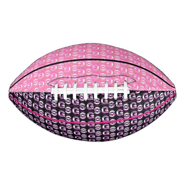 Colourful SG Girls Pink Pattern Kid's Football American Football (Front)