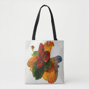 Colourful shades of autumn leaves tote bag