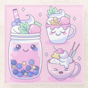 Colourful Shakes Glass Coaster