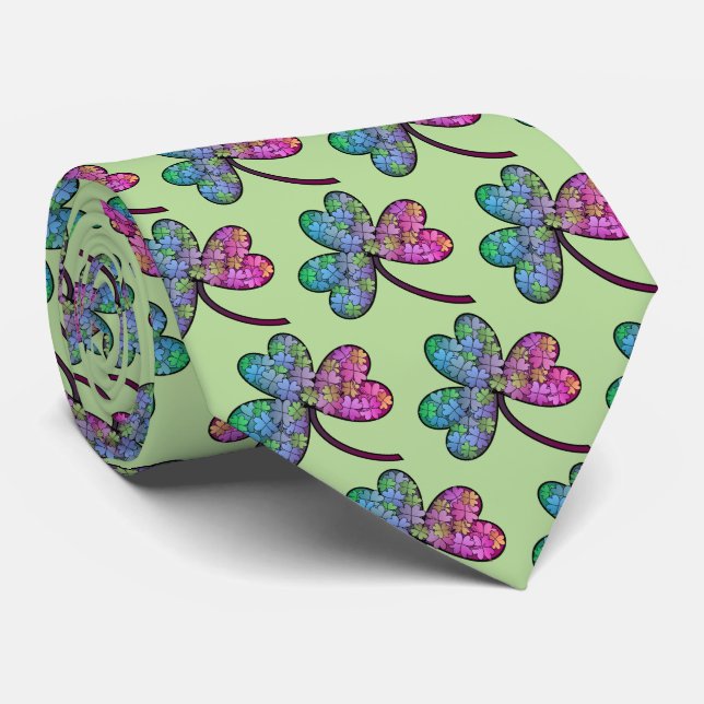 Colourful Shamrock Tie