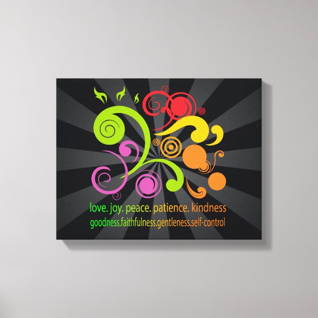 Colourful Shapes, Fruit of the Spirit Canvas Print (Front)