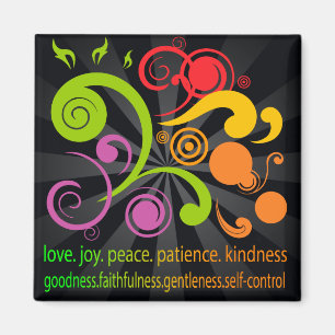 Colourful Shapes, Fruit of the Spirit Magnet