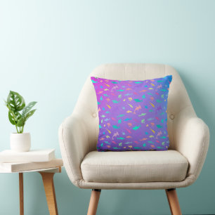 Colourful shark under the sea School Party Cushion