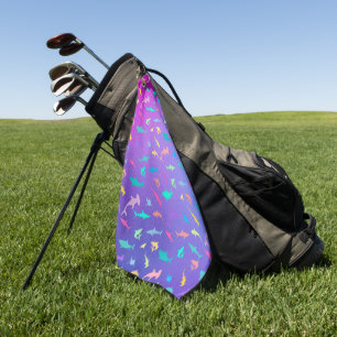 Colourful shark under the sea School Party Golf Towel