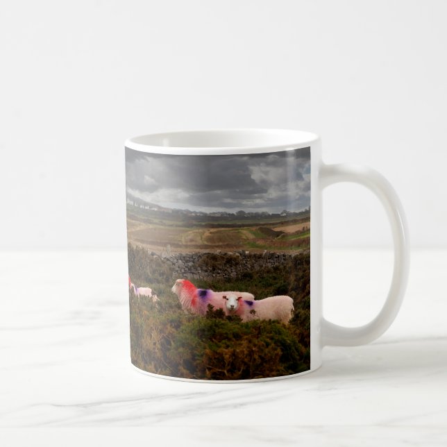 Colourful sheep coffee mug (Right)