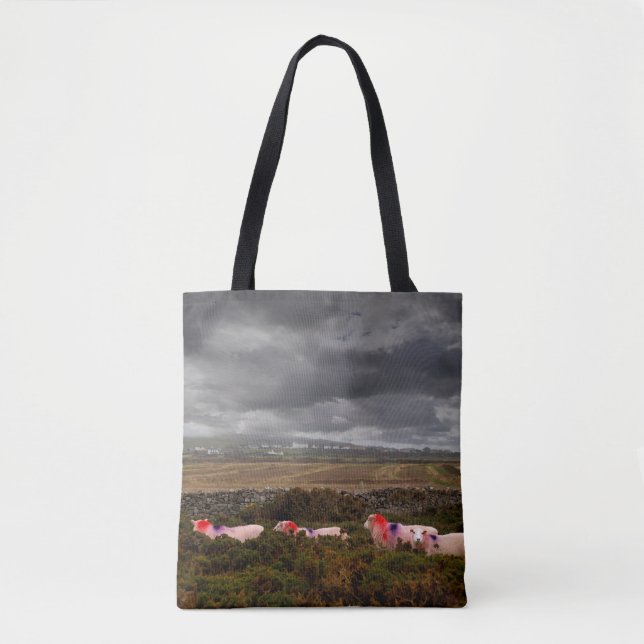 Colourful sheep tote bag (Front)