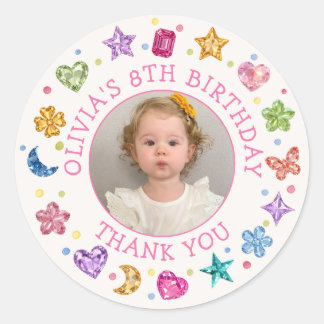 Colourful She's A Gem Birthday Sticker