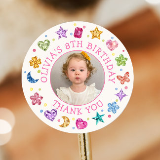 Colourful She's A Gem Birthday Sticker