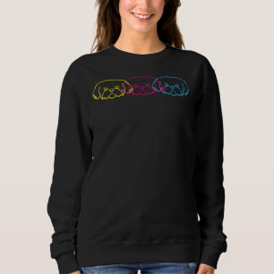 Colourful Shih Tzu Dog Heads Sweatshirt