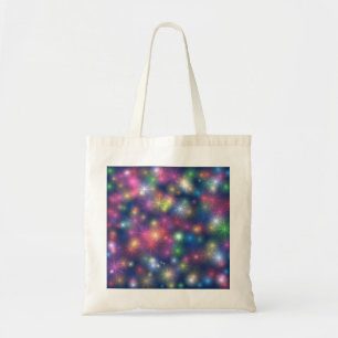 Colourful Shining Stars Cosmic Lights Tote Bag