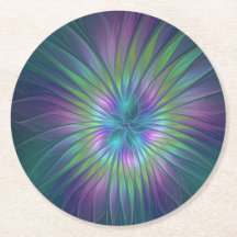 Colourful Shiny Fantasy Flower Abstract Fractal Ar
