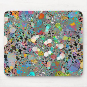 Colourful Shiny Stones Terrazzo Mouse Pad