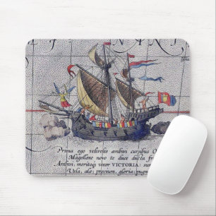 Colourful Ship on the Pacific Ocean Mouse Mat