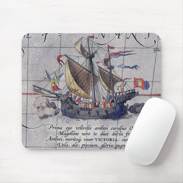 Colourful Ship on the Pacific Ocean Mouse Mat (With Mouse)