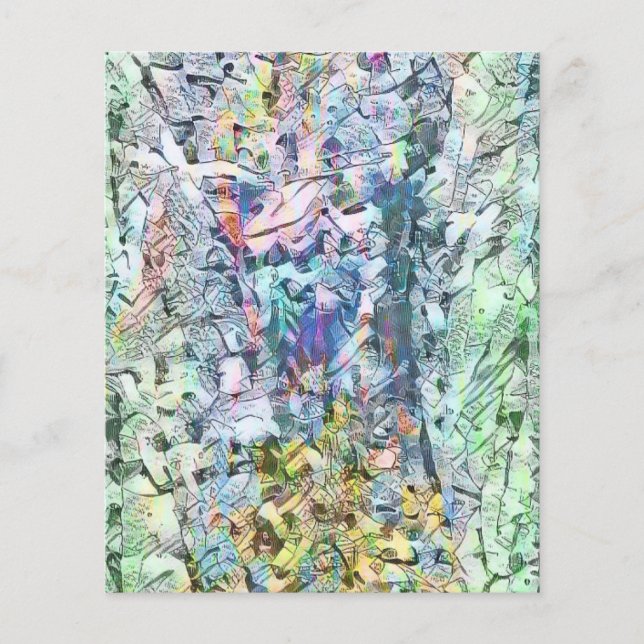 Colourful shreds scrapbook paper (Front)