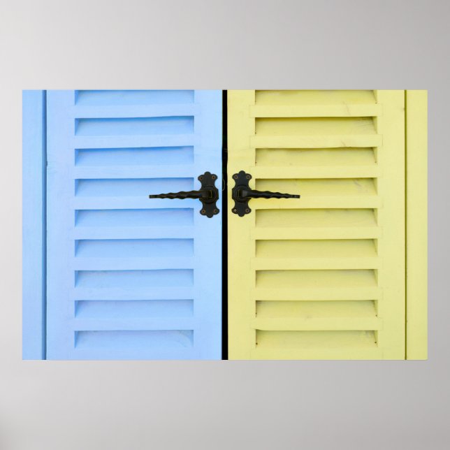 Colourful shutters poster (Front)