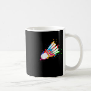 Colourful Shuttle Badminton Coffee Mug