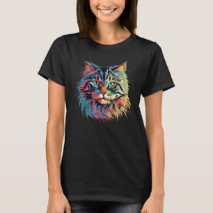 Colourful Siberian cat T-Shirt