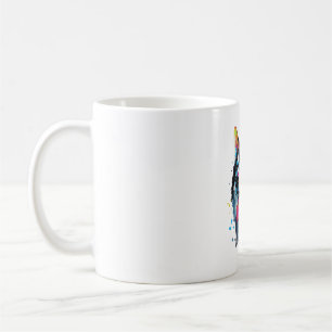 colourful Siberian Husky dog in PopArt style   Coffee Mug