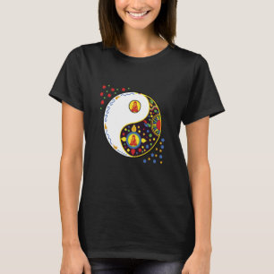 Colourful Sign Symbol tao yin and yang Taiji Yoga T-Shirt