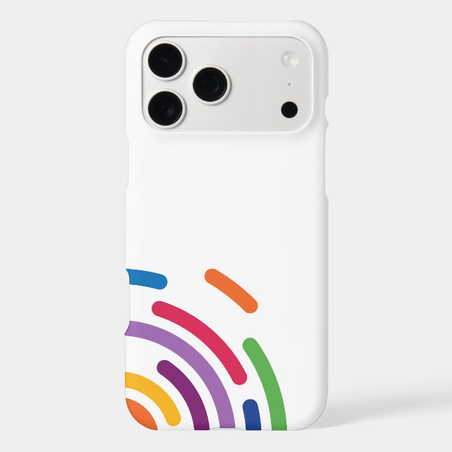 Colourful Signal Wave Phone case | Modern WiFi Sty (Back)