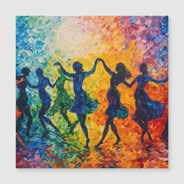 Colourful Silhouettes Dancing (Front)