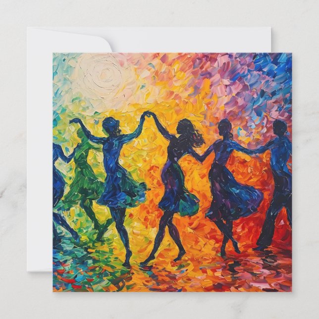 Colourful Silhouettes Dancing (Front)