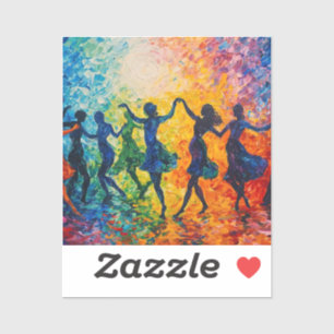 Colourful Silhouettes Dancing