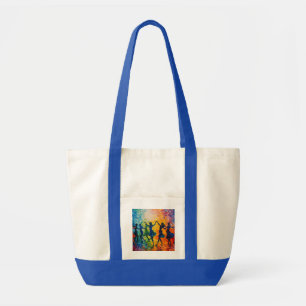 Colourful Silhouettes Dancing Tote Bag