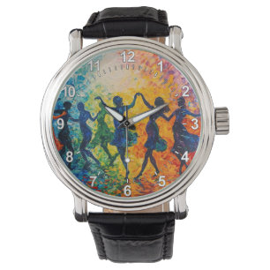 Colourful Silhouettes Dancing Watch