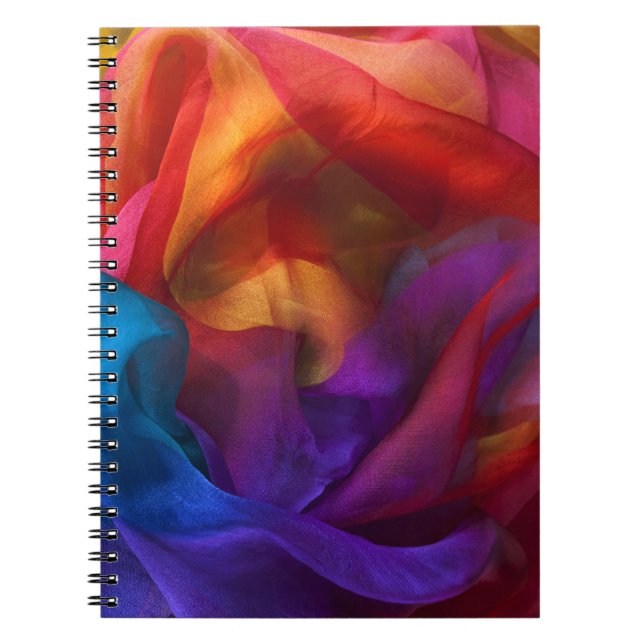 Colourful Silks Spiral Notebook (Front)