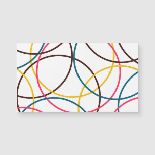 Colourful, simple modern cool, urban trendy circle