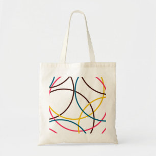 Colourful, simple modern cool, urban trendy tote bag