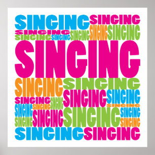 Colourful Singing Poster