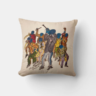Colourful sixteen inch square throw pillow