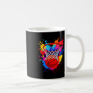 Colourful Sketll Colour Splash Tie Dye Hoop Net Gr Coffee Mug